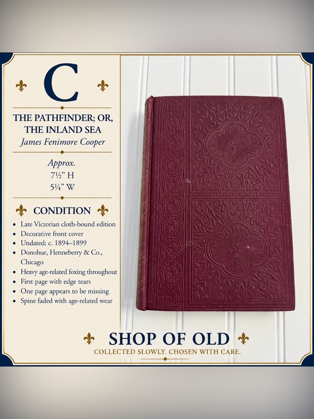 Antique The Pathfinder; or, The Inland Sea | James Fenimore Cooper